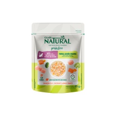 Ração Úmida para Gatos Adultos Guabi Natural Grain Free Frango Salmão e Vegetais 85g