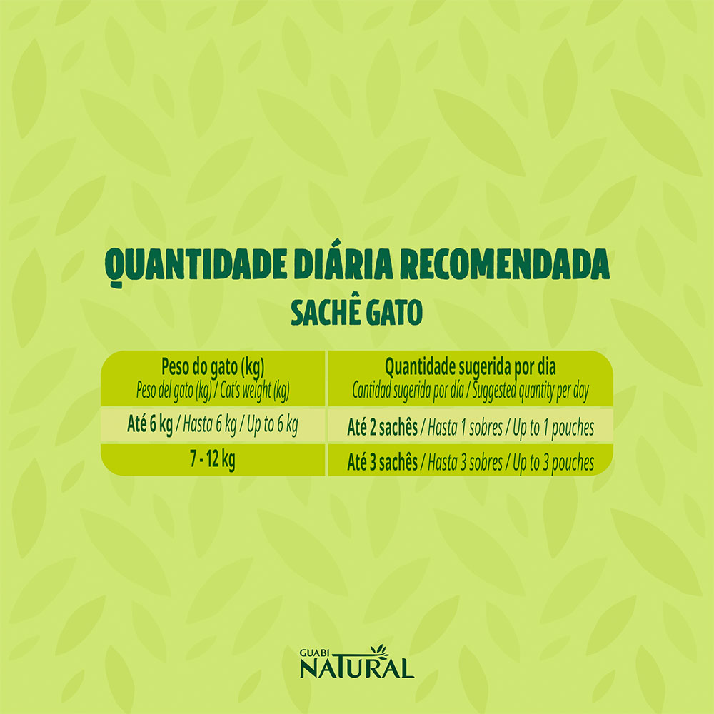 Ração Úmida para Gatos Adultos Guabi Natural Grain Free Frango Salmão e Vegetais 85g