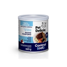 Ração Úmida Natural Pet Delícia Control Cat Baixo Fósforo para Gatos Adultos 320 g