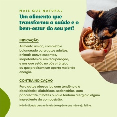 Ração Úmida Natural Pet Delícia Hipercalórica Gato para Gatos Adultos 320 g