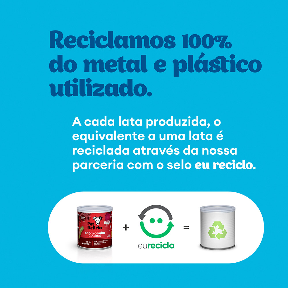 Ração Úmida Natural Pet Delícia Sênior para Gatos Idosos +7 Anos 320 g