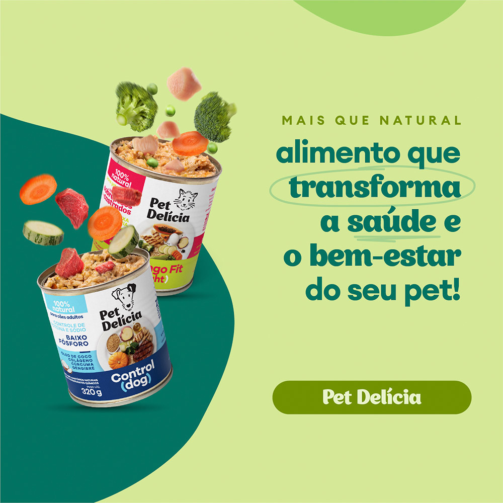 Ração Úmida Natural Pet Delícia Sênior para Gatos Idosos +7 Anos 320 g