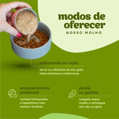 Molho Natural Pet Delícia Carne para Gatos 100 g