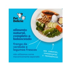 Ração Úmida Natural Pet Delícia Frango Fit Light para Gatos Adultos 320 g