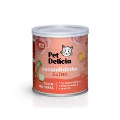 Ração Úmida Natural Pet Delícia Escondidinho Suíno para Gatos Adultos 320g