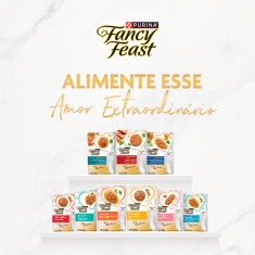 Ração Úmida Fancy Feast Sabor Bacalhau para Gatos Adultos 75 g
