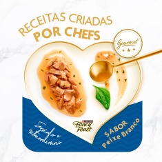 Ração Úmida Fancy Feast para Gatos Adultos Sabor Peixe 75 g