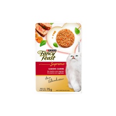 Ração Úmida Fancy Feast para Gatos Adultos Sabor Carne 75 g
