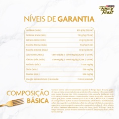 Ração Úmida Fancy Feast para Gatos Adultos Sabor Carne 75 g