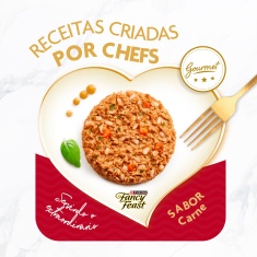 Ração Úmida Fancy Feast para Gatos Adultos Sabor Carne 75 g