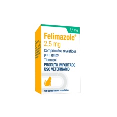 Dechra Felimazole 2,5mg para Gatos com 100 Comprimidos