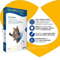 Revolution® 6% Gatos 45 mg Pipeta - Zoetis