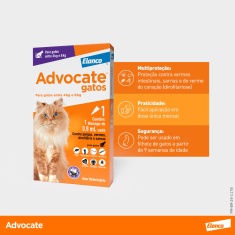 Antipulgas Advocate para Gatos entre 4 e 8kg 0,8ml