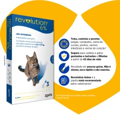 Revolution® 6% Gatos 45 mg Pipeta - Zoetis