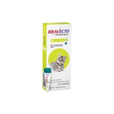 Antipulgas Bravecto Transdermal 112,5mg para Gatos de 1,2 a 2,5kg - MSD Saúde Animal