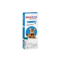 Antipulgas Bravecto Transdermal 250mg para Gatos de 2,8 a 6,25kg - MSD Saúde Animal