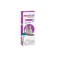 Antipulgas Bravecto Transdermal 500mg para Gatos de 6,25 a 12,5kg - MSD Saúde Animal