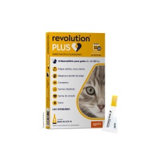 Antiparasitário Revolution Plus Zoetis para Gatos de 1,25 kg a 2,5 kg