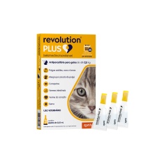 Antiparasitário Revolution Plus Zoetis para Gatos de 1,25 kg a 2,5 kg