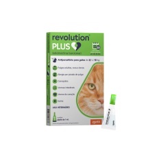 Antiparasitário Revolution Plus Zoetis para Gatos de 5,1 kg a 10 kg - 1 ml