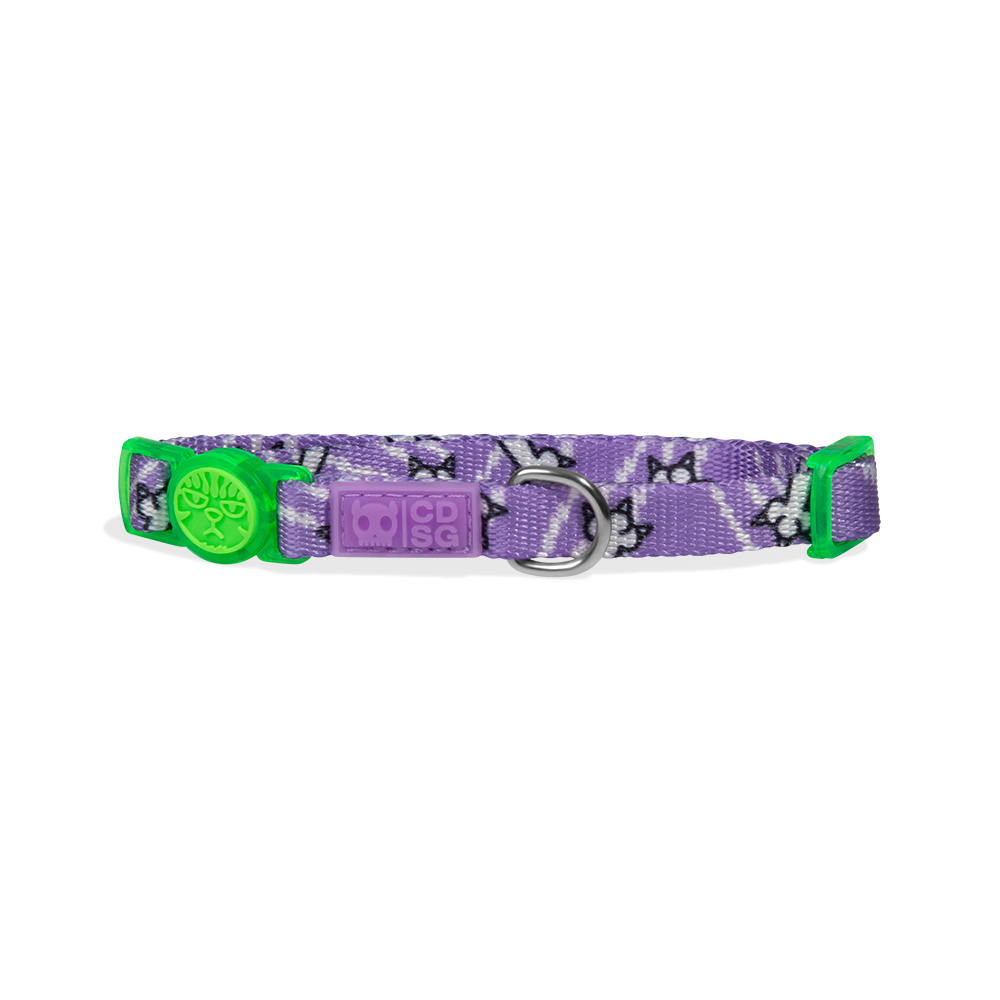 Coleira Cansei de Ser Gato x Zee.Dog Estampada para Gatos