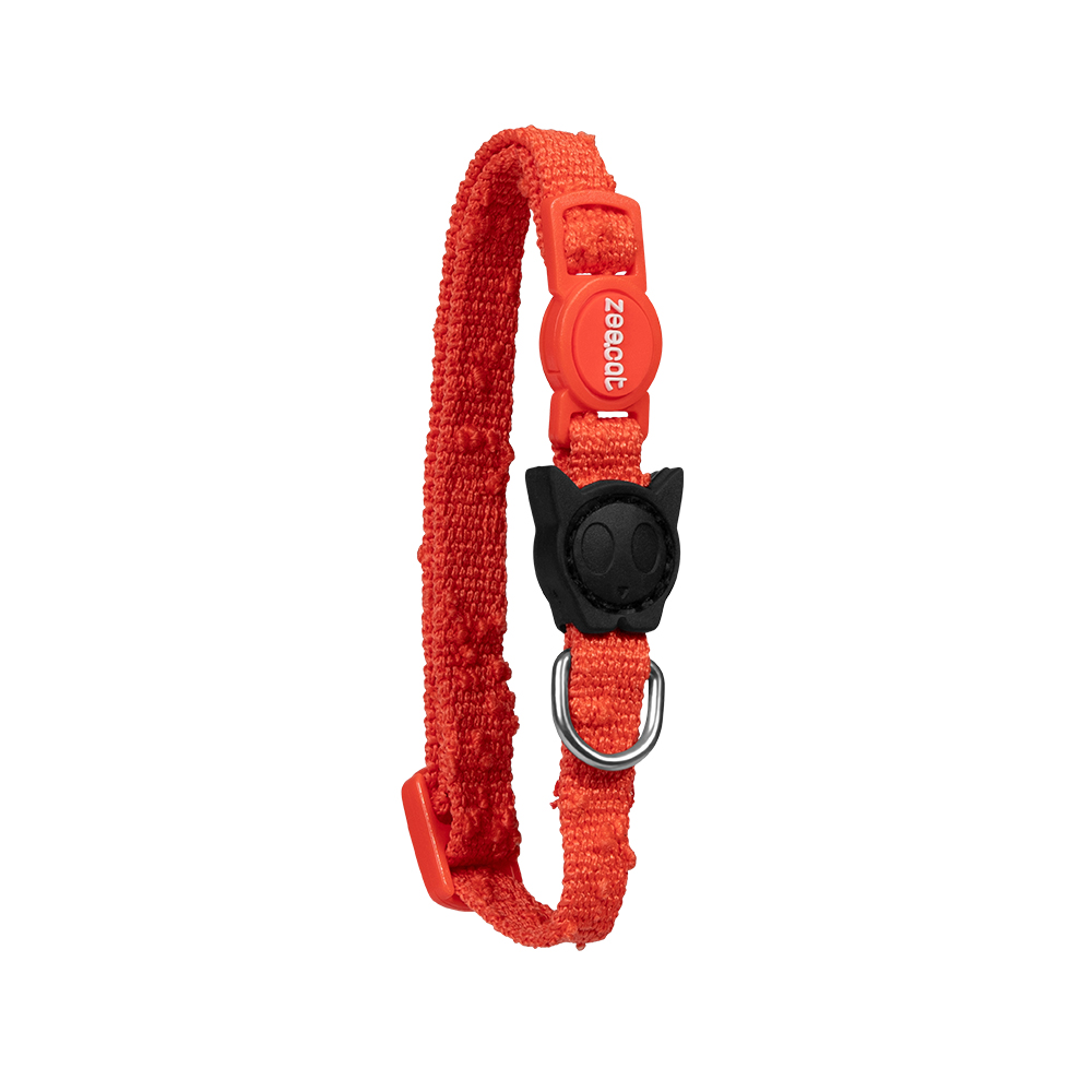 Coleira Zee.Cat Fuse Grid Laranja para Gatos