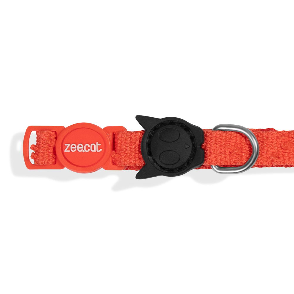 Coleira Zee.Cat Fuse Grid Laranja para Gatos