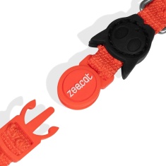 Coleira Zee.Cat Fuse Grid Laranja para Gatos