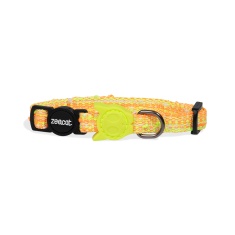 Coleira Zee.Cat Fuse Bikr Laranja para Gatos