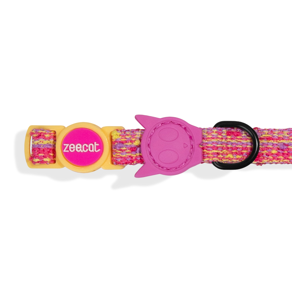 Coleira Zee.Cat Fuse Chop Rosa para Gatos