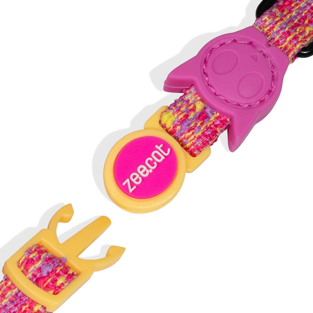 Coleira Zee.Cat Fuse Chop Rosa para Gatos