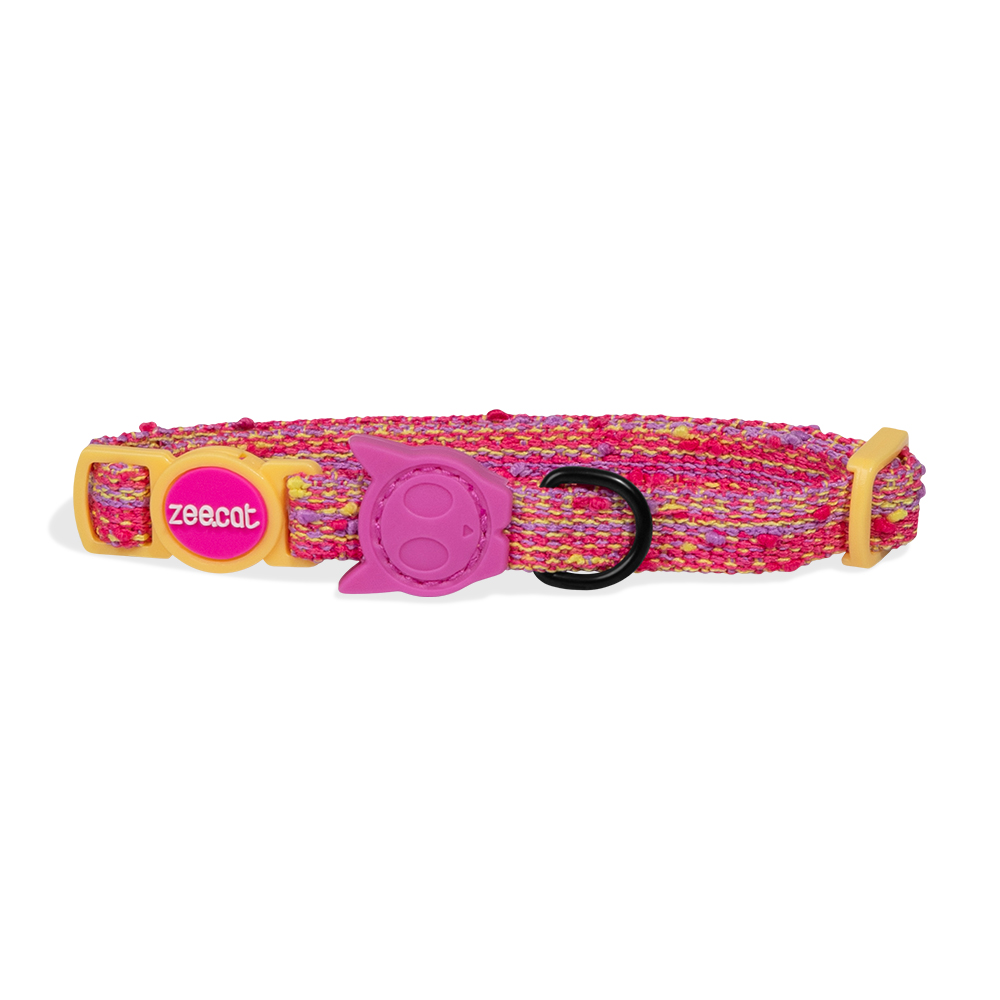 Coleira Zee.Cat Fuse Chop Rosa para Gatos