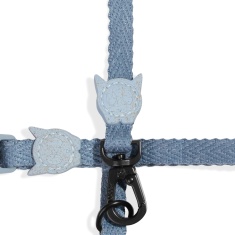 Peitoral com Guia Zee.Cat Naturals Marine para Gatos