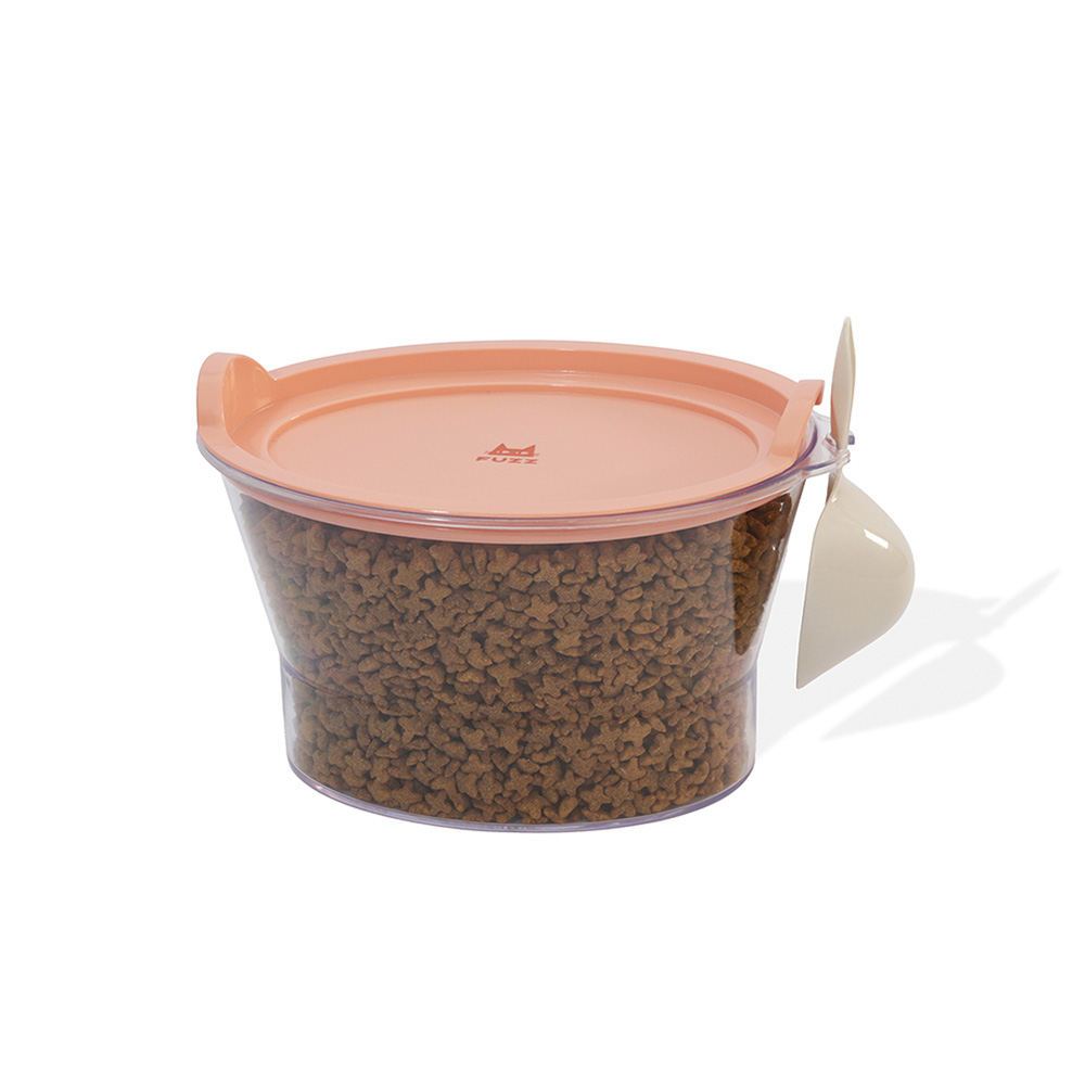 Porta Ração Fuzz Rosa para Gatos 1 kg