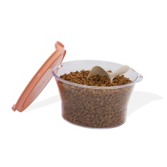 Porta Ração Fuzz Rosa para Gatos 1 kg