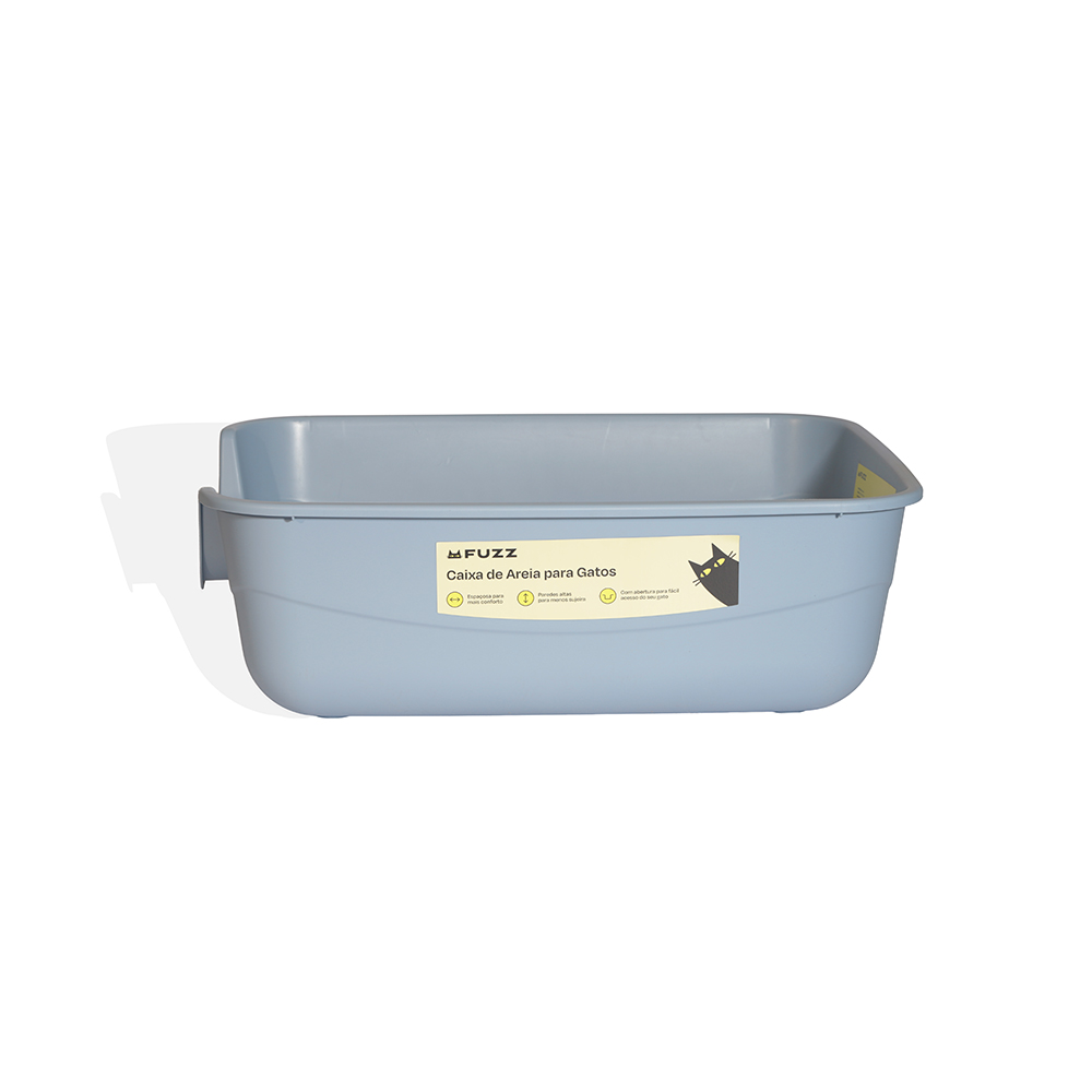Caixa de Areia Fuzz Jumbox Azul para Gatos