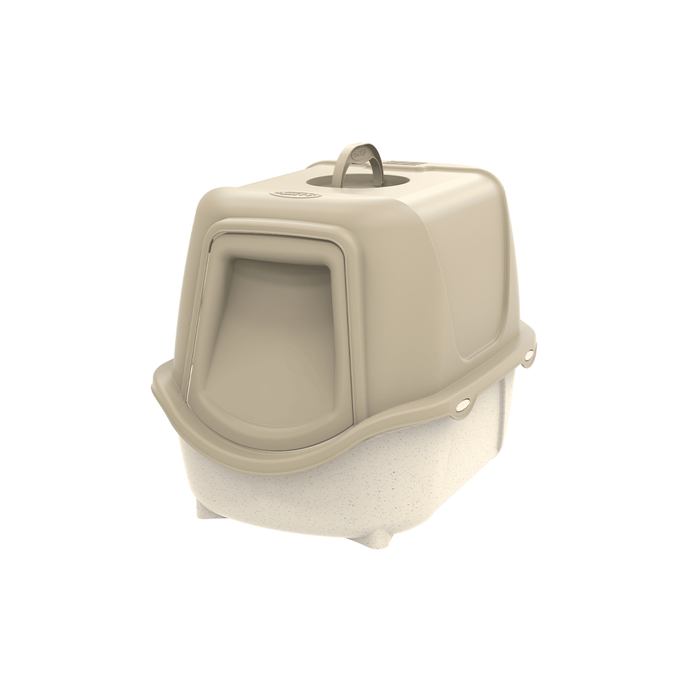 Banheiro Plast Pet WC Cat New Bege Fendi para Gatos