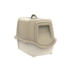Banheiro Plast Pet WC Cat New Bege Fendi para Gatos