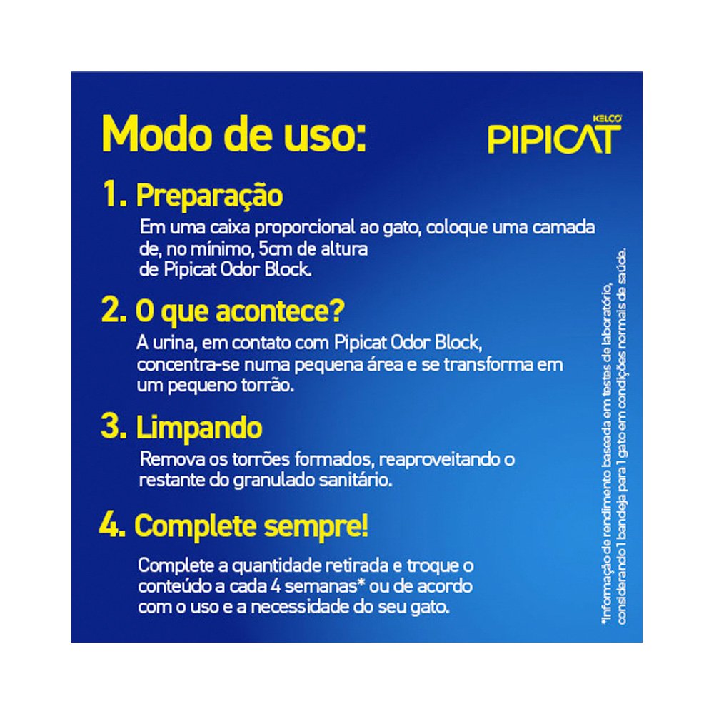 Areia Higiênica Pipicat Floral para Gatos