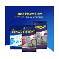 Areia Higiênica PipiCat Ultra Light para Gatos 2kg