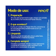 Areia Pipicat Ultra Dry para Gatos