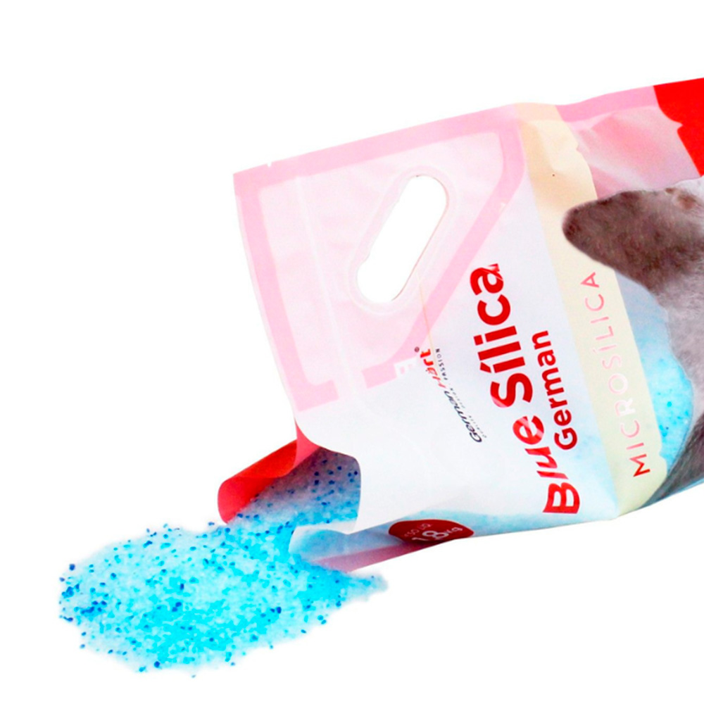 Areia GermanHart Blue Sílica Microsílica para Gatos 1,8 kg
