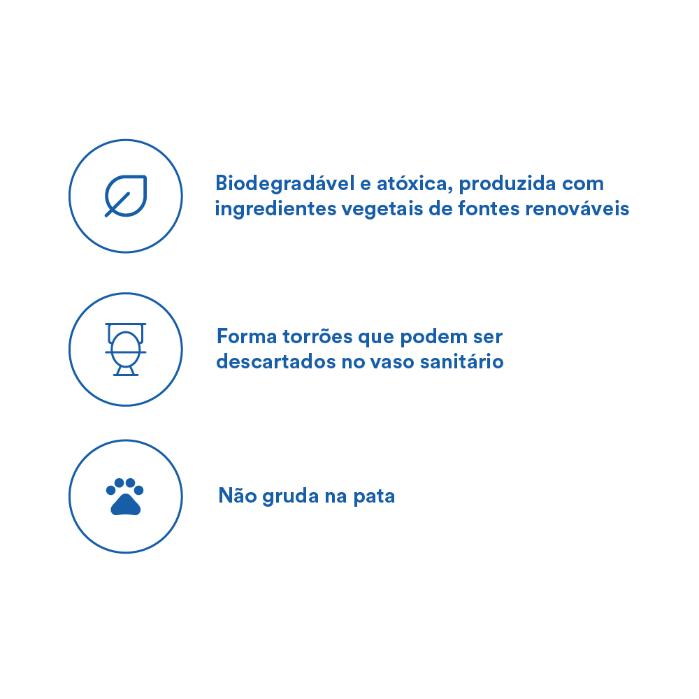 Granulado Higiênico Petz Biodegradável Cereais para Gatos 3kg