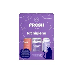 Kit Cuidados Fresh Care de Banho a Seco, Limpa Patas e Hidratante para Gatos
