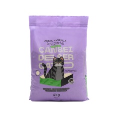 Areia Higiênica Cansei de Ser Gato Biodegradável Grãos Médios