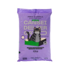Areia Higiênica Cansei de Ser Gato Biodegradável Grãos Médios