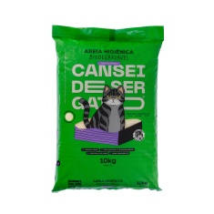 Areia Higiênica Cansei de Ser Gato Biodegradável Grãos Finos