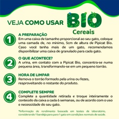 Granulado Sanitário Pipicat Bio Vegetal para Gatos 2,2kg