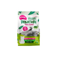 Areia Higiênica Bionature Biodegradável Super Premium para Gatos