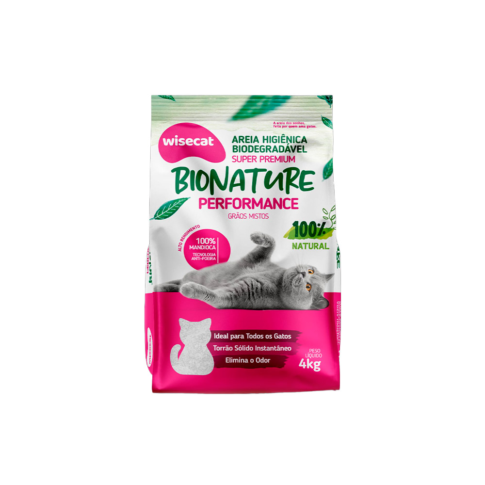 Areia Bionature Performance para Gatos 4 kg